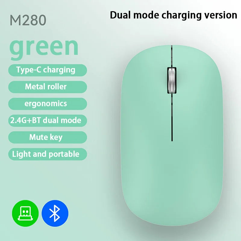 Lenovo Bluetooth Wireless Mouse 2.4G Dual Mode DPI Adjustable Type-C Rechargeable Silent Ergonomic Portable Office Mouse 2026 ﻿