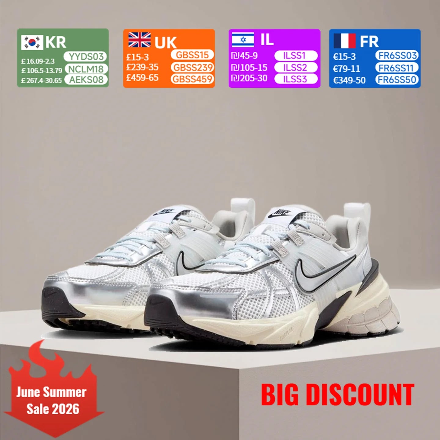 Nike V2K Run Retro Running Shoes Comfortable Cushioning and Durable Construction Unisex Everyday Casual Style FD0736-100