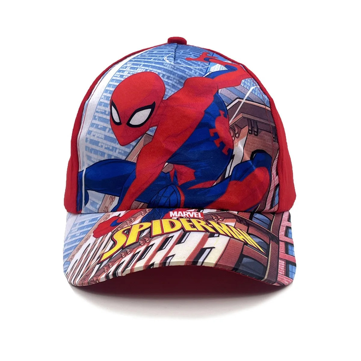 Casquette de baseball Marvel Spider-Man Anime pour enfant, casquette à visière de dessin animé, en coton et polyester, protection solaire toutes saisons, idée cadeau