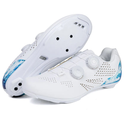 Professional Men's Road Cycling Sneakers, Bike Shoes with SPD MTB Sole, Flat Racing Speed Trail Mountain Bicycle Footwear, Pedal Sports
