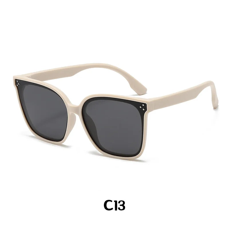 Children's Sunglasses Large Frame Fashionable Sunshade Anti-ultraviolet Silicone Polarized Children's Glasses 23048 23048