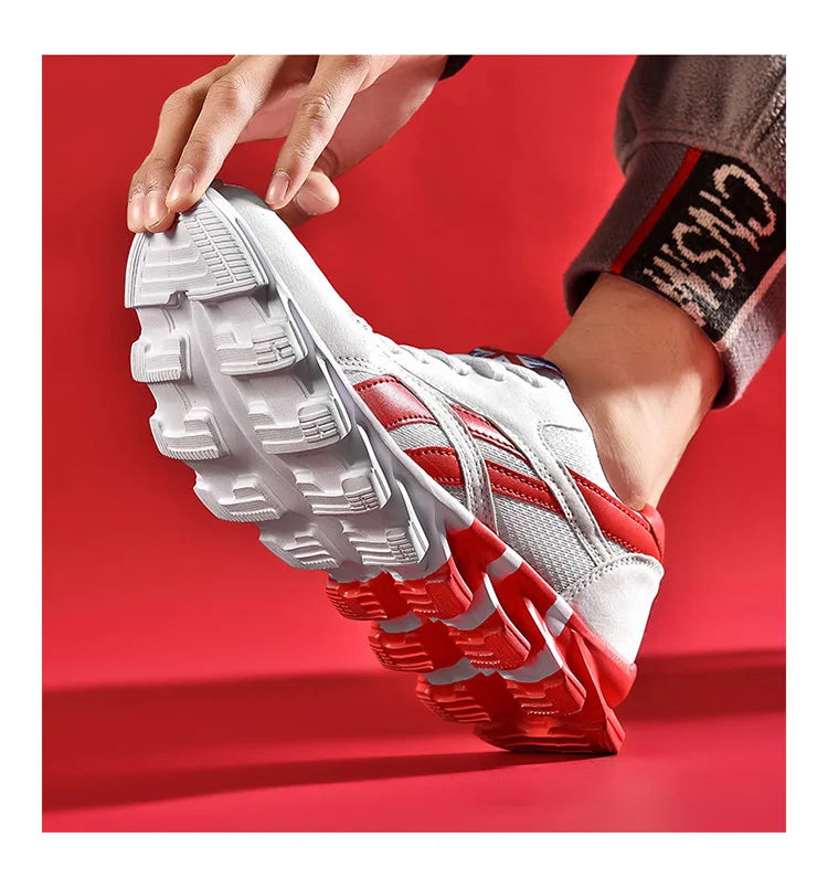 Nuove scarpe da running da uomo e da donna, sneakers casual traspiranti, antiscivolo e ammortizzate, comode per sport all’aperto e camminata, taglie 36-48