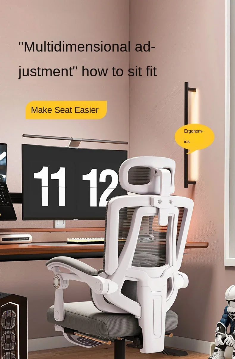 Ergonomic Mesh Office Chair with Lumbar Support, High-Back Computer Desk Chair for Adults, Comfortable Task Chair for Long Hours