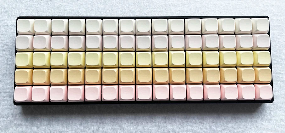 NPKC Blank XDA Keycaps Planck Preonic 61 75 87 108 Keyset Thick PBT Material for Cherry MX Mechanical Keyboard