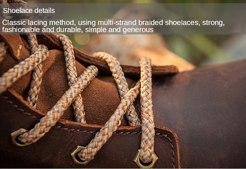 ROCKROOSTER Hiking shoes Men waterproof hunting Boots Tactical Desert Combat Boots trekking Ankle mountian cow Leather Sneakers