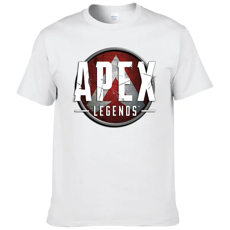Short Sleeve Print T Shirt Men Summer Cotton Tshirt Clothing New Fashion Casual Apex Legends Harajuku Tee Style Cool Top F81