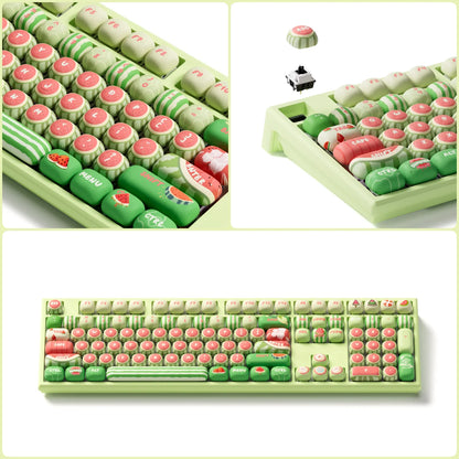 Akko MonsGeek MG108B Bun Wonderland Wireless Mechanical Keyboard MOG Profile RGB 108 Keys Full Size Hot Swap USB / 2.4G / BT 5.0