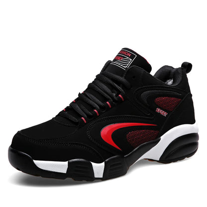Zapatillas deportivas modernas de talla grande para hombre con bloques de color, cómodas, antideslizantes, con cordones, casuales y resistentes para actividades al aire libre masculinas