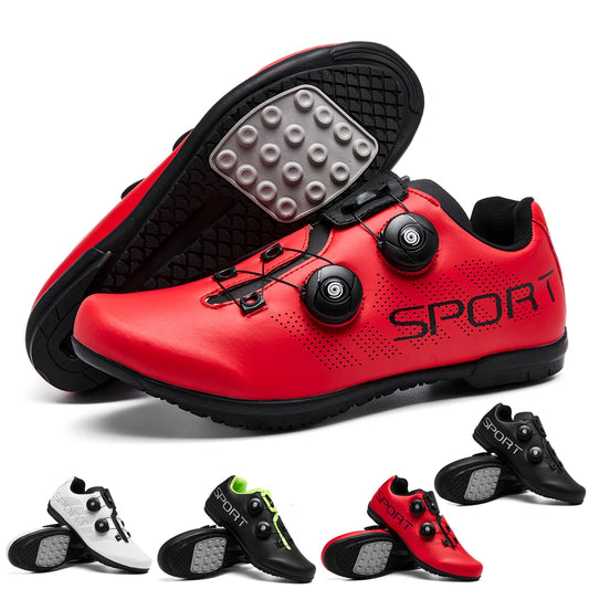 New outdoor rubber-soled cycling shoes breathable and comfortable professional sports rubber cycling shoes