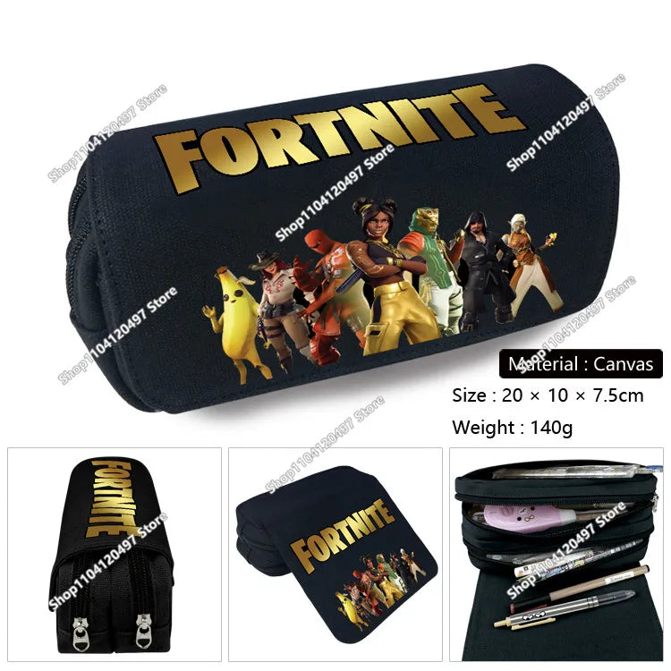 Astuccio Fortnite per studenti, grande capacità, astuccio portapenne per bambini, giocattoli, borsa portapenne, materiale scolastico, custodia per cancelleria, regali gaming per ragazzi