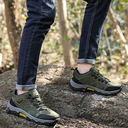 Men's Hiking Shoes All-Terrain Outdoor Sports Shoes Breathable Wear-Resistant Mesh Non-Slip Hiking Shoes Outdoor Cycling Shoes