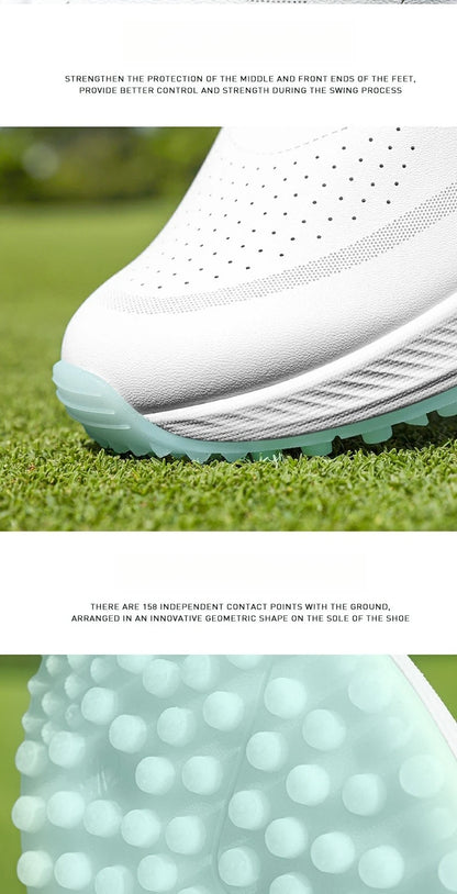 Scarpe da golf da donna PGM estive traspiranti con lacci a rotella, rialzate, antiscivolo, sneakers sportive outdoor coreane XZ417