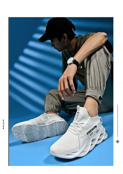 Hot Sale Fashion Purple Casual Sneakers Women Men Blade Running Shoes Big Size 48 Light Breathable Sports Shoes Men Mesh Sneakers
