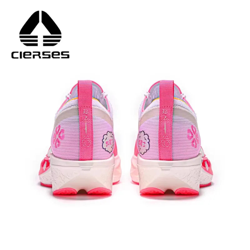 CIERSES Carbon Fiber Plate Marathon Running Racing Shoes Men Professional Stable Support Shock-Relief Rebound Training Shoes