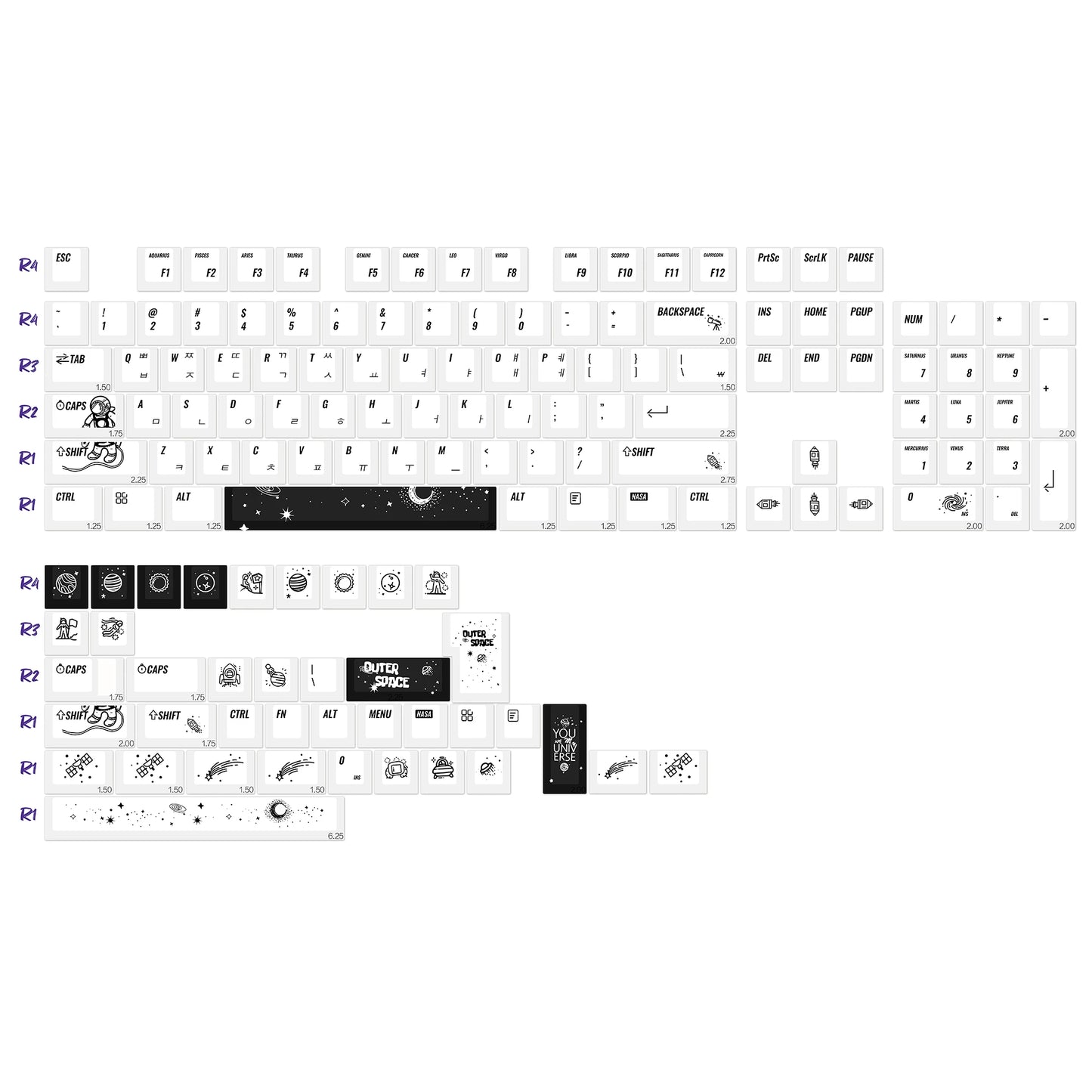 KBDiy GMK Modern Dolch Keycaps Retro PBT Keycap Cherry Profile for Cherry Gateron Kailh MX Switches 60 Mechanical Keyboard Gamer