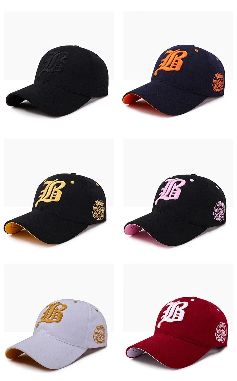 Herre- og dame-baseballkasket, sommerhat i bomuld, broderet, snapback, hiphop-kasket, sportshat til voksne, solhat, afslappet gorra, herre-visir, dad hat