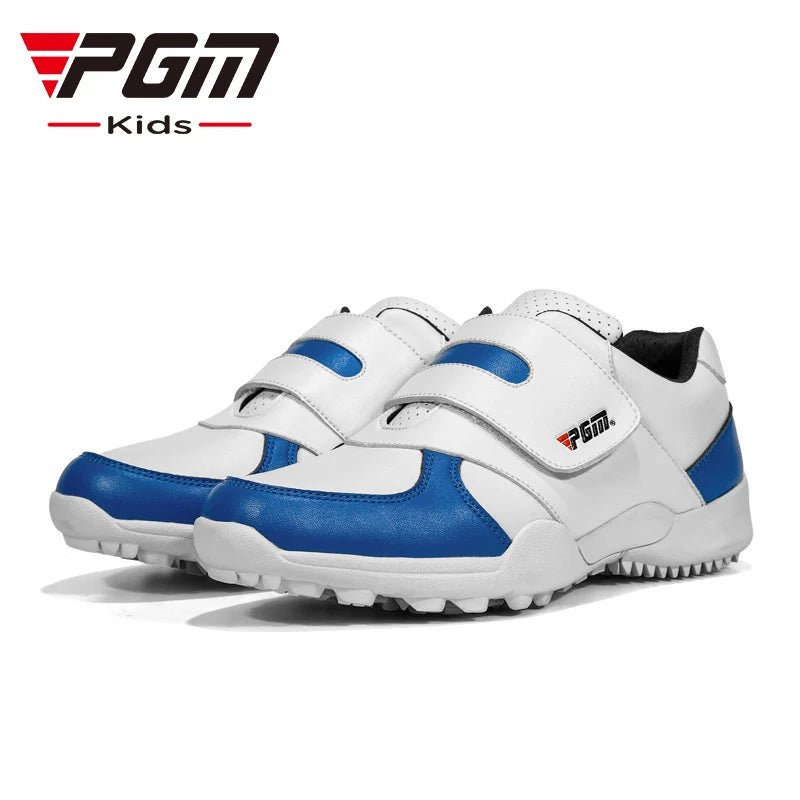 PGM Children Girls Boys Golf Shoes Anti-Skid Leather Outdoor Kids Sneakers Sports Shoes XZ054