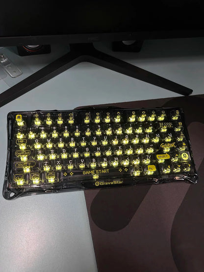 Gravity Planet K1 LITE Wireless Bluetooth Wired Tri-mode Mechanical Keyboard with Backlight for Office, Gaming and General Use