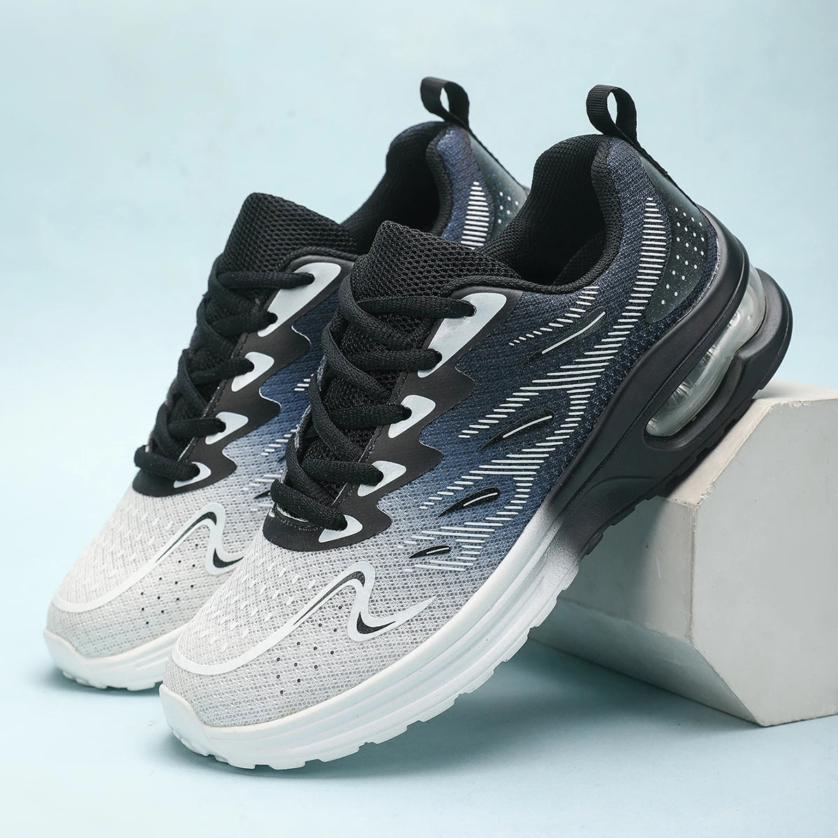 Damen-Sneaker Laufschuhe Damenmode mit Luftkissen und atmungsaktivem Mesh – Tennis- und Sportschuhe