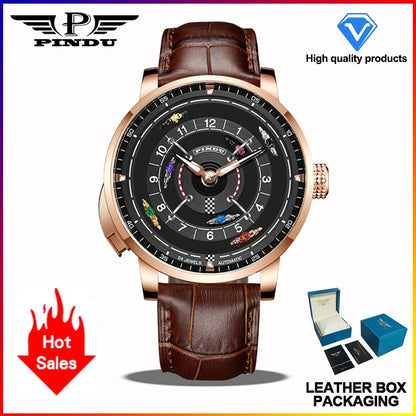 Pindu Horse Gambling Series Men's Full Automatic Mechanical Watch European Racing Roulette Entertainment Design Party Watch