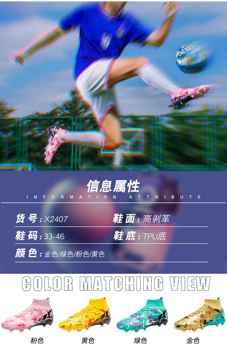Professional Football Boots Men Soccer Shoes Society Football Cleats FG Ultralight Training Soccer Sneakers Outdoor Sports Shoes