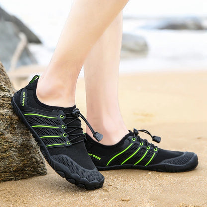 Men's Minimalist Running Cross Training Shoes Barefoot Shoes Big Toe Box Five Finger Shoes Saguaro Barefoot Pit Viper Paracord