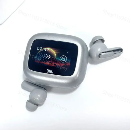 JBL Live Beam 3 True Wireless Bluetooth Earbuds Noise Cancelling Headset with LED Smart Display Box