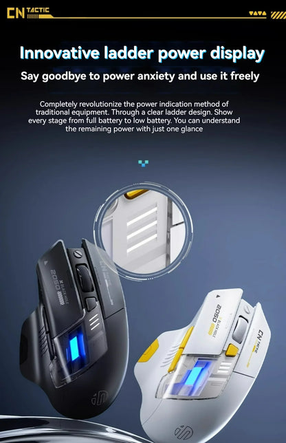 Inphic A9 Explorer V2 Three-mode Gaming Mouse Indicator DPI Adjustable Macro-driver Ergonomics 12000DPI 1000Hz rate of return