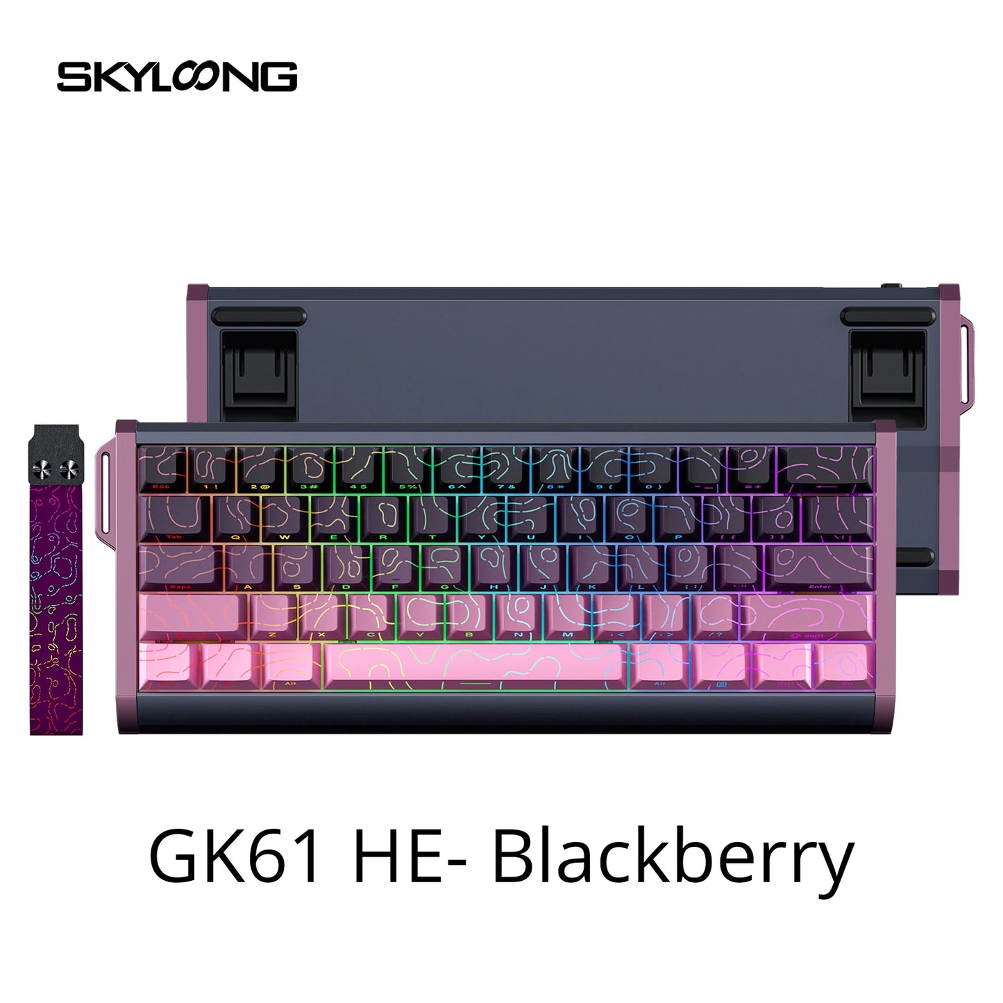 SKYLOONG GK61/GK68 HE Magnetic Keyboard Aluminum Case 8000hz RT0.01mm Rapid Trigger PBT Keycap RGB Backlit Wired Gaming Keyboard