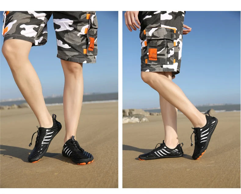 Men Women Water Shoes Aqua Shoes Drainage Beach Sports Swim Sandals Quick Dry Boating Barefoot Diving Fishing Surfing Sneakers