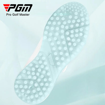 Scarpe da golf da donna PGM estive traspiranti con lacci a rotella, rialzate, antiscivolo, sneakers sportive outdoor coreane XZ417