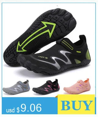 Men Women Water Shoes Aqua Shoes Drainage Beach Sports Swim Sandals Quick Dry Boating Barefoot Diving Fishing Surfing Sneakers