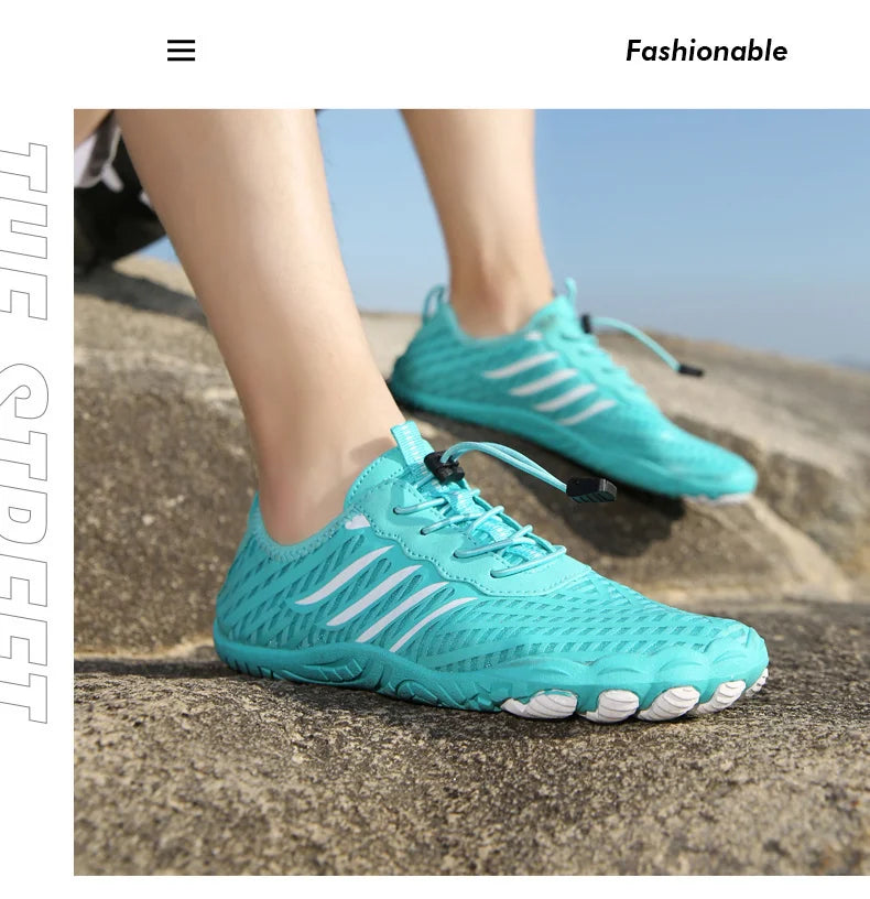 Men Women Water Shoes Aqua Shoes Drainage Beach Sports Swim Sandals Quick Dry Boating Barefoot Diving Fishing Surfing Sneakers