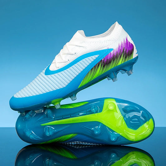 New Men's Football Boots Training Ultralight Outdoor Drop Shipping Soccer Shoes Cleats Soccer Long Spikes FG Non-Slip