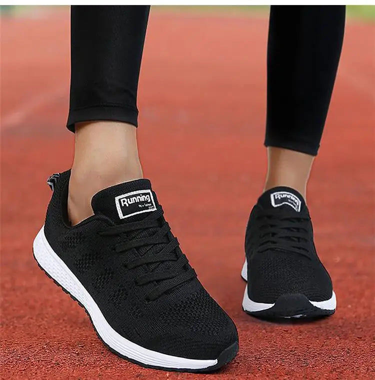 New Arrival Women Flats Footwear Lace-Up Flats Casual Sneakers Women's Soft Zapatos Mujer Plus Size