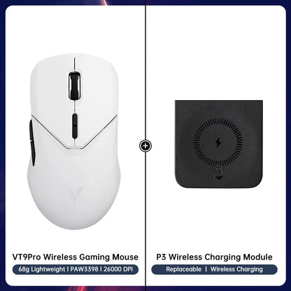 Rapoo VT9PRO Wireless Gaming Mouse Esports Grade 68g Ultra-Light 26000DPI 8 Buttons Optical PAW3398 Computer Mouse For Laptop PC