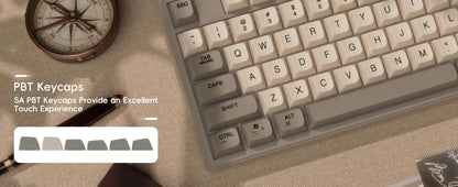 M87 Wireless Gaming Keyboard, Bluetooth 5.0/2.4GHz with Dual Mode 2-in-1 Receiver, 87 Keys TKL Rainbow LED Backlit Quiet Keyboar