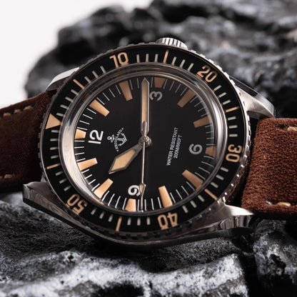Hruodland 2026 new retro 41MM men's automatic mechanical watch Hangzhou K1 glass stainless steel waterproof 20Bar C3 reloj hombr