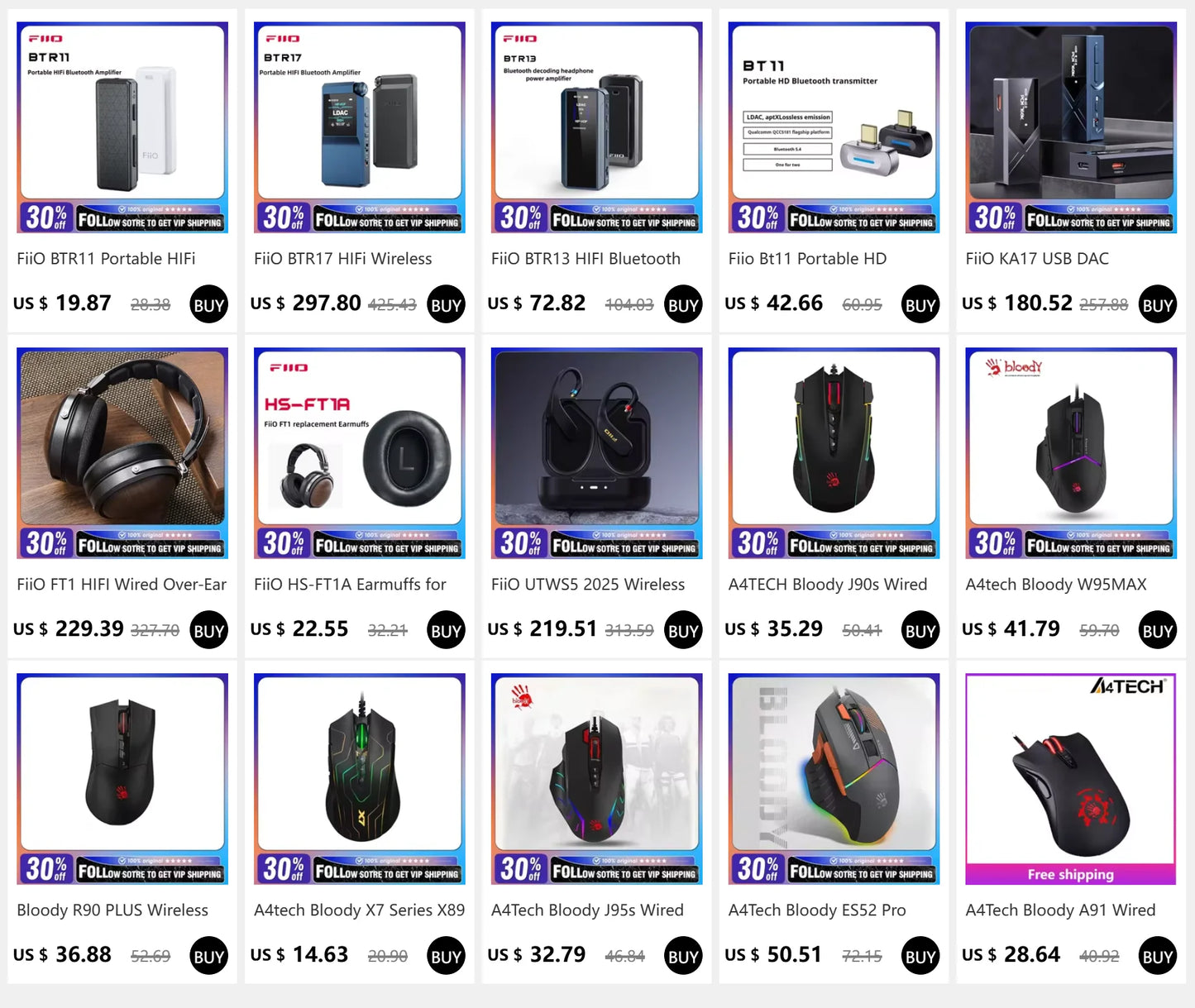 A4TECH Bloody X7-710K Wired Mouse 2000dpi Macro Programming Laptops Accessories CF/LOL/World of Warcraft E-sports Gamer Mouse