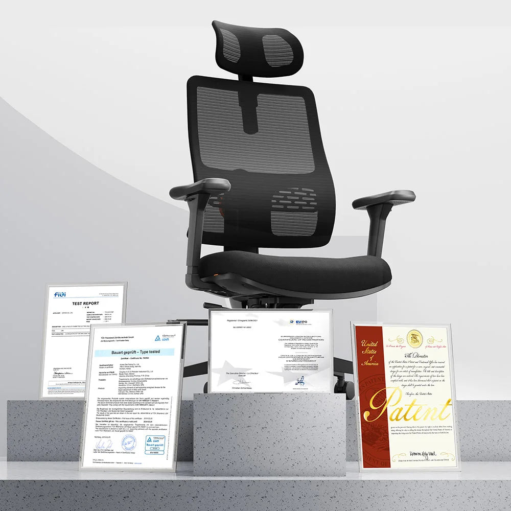 NEWTRAL Ergonomic Office Chair,Auto-Following Backrest,Adaptive Lower Back Support,Adjustable Headrest Seat Depth Computer Chair