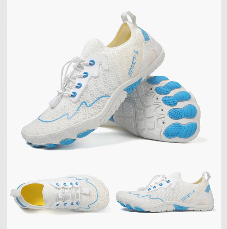 New Barefoot Wading Shoes Men and Women Mesh Quick-Drying Beach Shoes Outdoor Non-Slip Swimming Shoes Unisex Water Sports Shoes