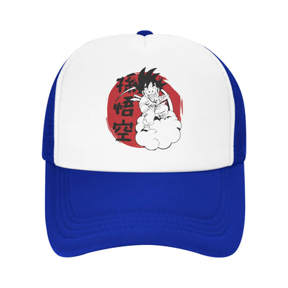 Son Gohan D-Dragon Ball Z „Trucker“ kepurė, unisex lauko kepurės, „Trucker“ darbininkų kepurės, „Trucker“ kepurės, „Snapback“ kepurės, tinklinės beisbolo kepurės