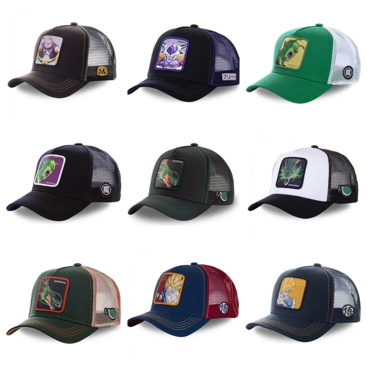 VŠECHNY styly: Kšiltovka Dragon Ball, kšiltovka typu snapback, kšiltovka s výčnělkem, pánská kšiltovka s výšivkou, kšiltovka ve stylu hip-hop, sluneční kšiltovka, nastavitelná kšiltovka typu trucker, síťovaná kšiltovka