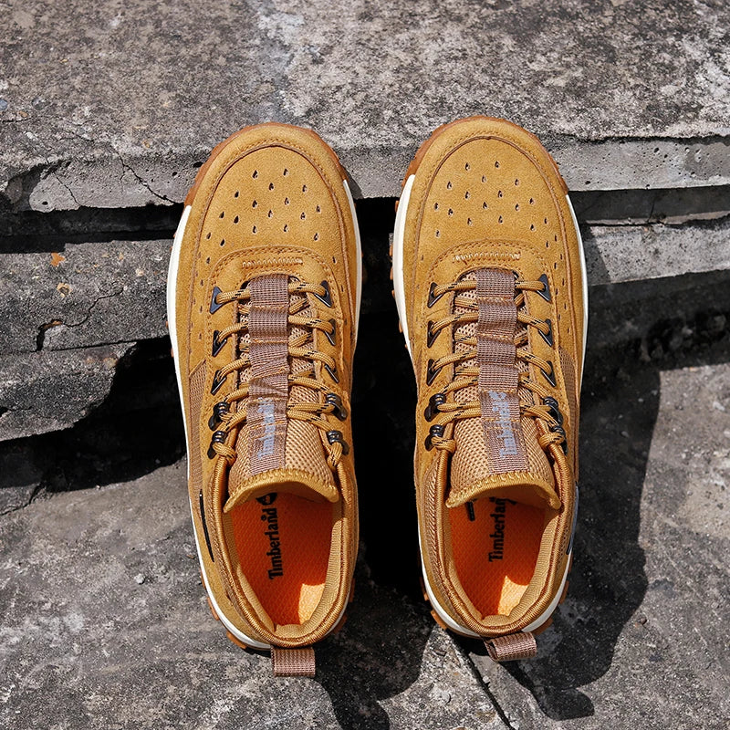 2025 Autumn High-Quality Men's Casual Shoes Versatile Trendy Outdoor Wear-Resistant Hiking Shoes Lightweight Soft Sports Shoes