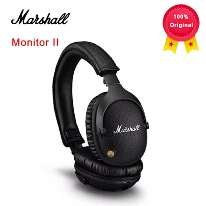 Auscultadores sem fios com cancelamento de ruído Marshall MONITOR II A.N.C. – Headset Bluetooth premium over-ear com graves profundos, microfone e áudio para gaming