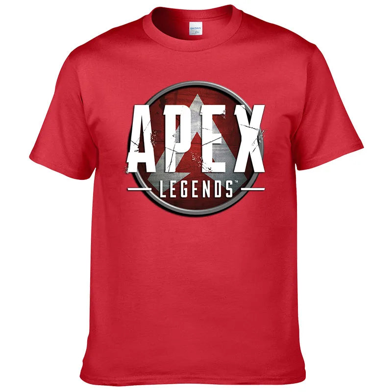 Short Sleeve Print T Shirt Men Summer Cotton Tshirt Clothing New Fashion Casual Apex Legends Harajuku Tee Style Cool Top F81