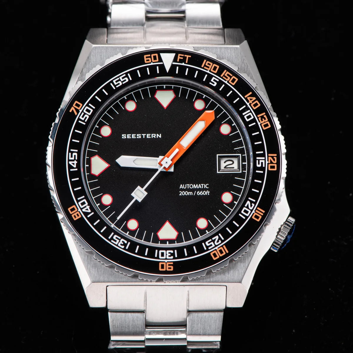 SEESTERN SUB600T V3 Men's Watch Automatic Diving Sapphire Wristwatch NH35 Movement Ceramic Bezel Luminous Date Jubilee Waterproof