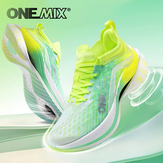 ONEMIX Carbon Plate Marathon Running Racing Shoes Professional Stable Support Shock Relief Ultra-Light Rebound Sneakers