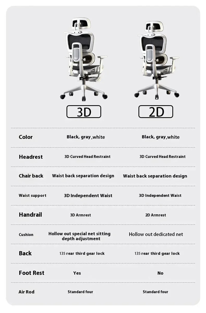 High Back Office Chair 3D Headrest Gaming Chairs Adjustable Computer Relaxing Massage Cadeira Gamer Ergonomic Office Furniture