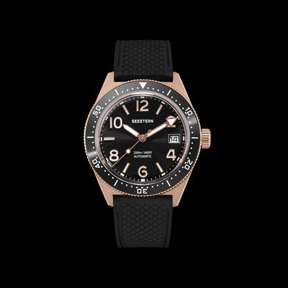 SEESTERN Diver Men Watch Automatic Mechanical Wristwatches NH35 Movement Ceramic Bezel 20Bar Waterproof Sapphire Luminou S434-2